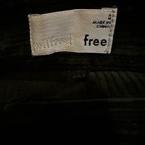 Green corduroy skirt